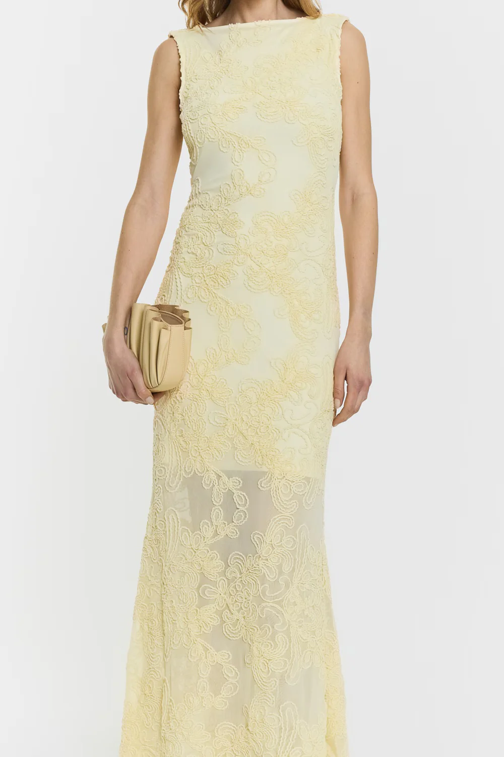 Daphne Dress  Pale Yellow - Image 2