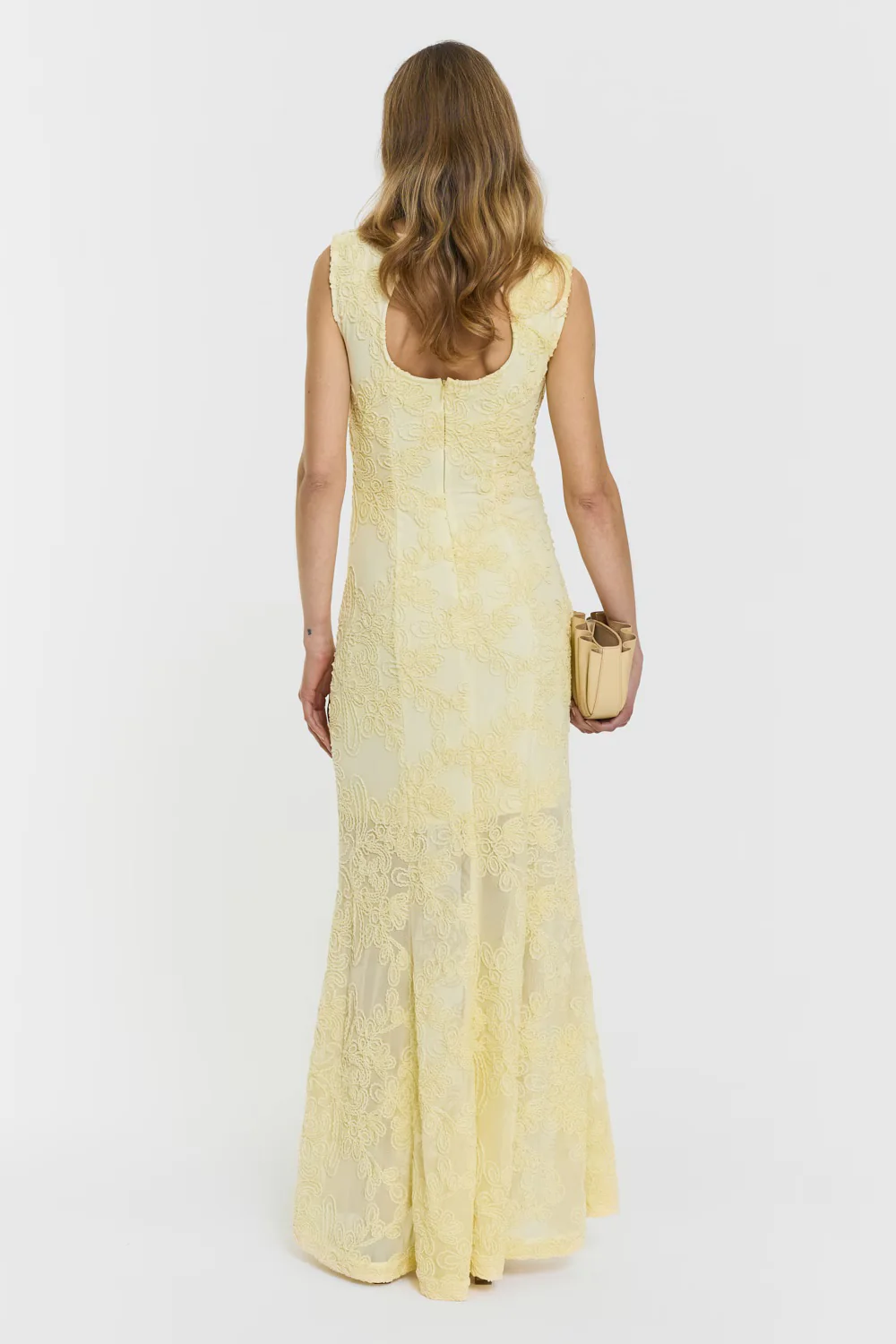 Daphne Dress  Pale Yellow - Image 4