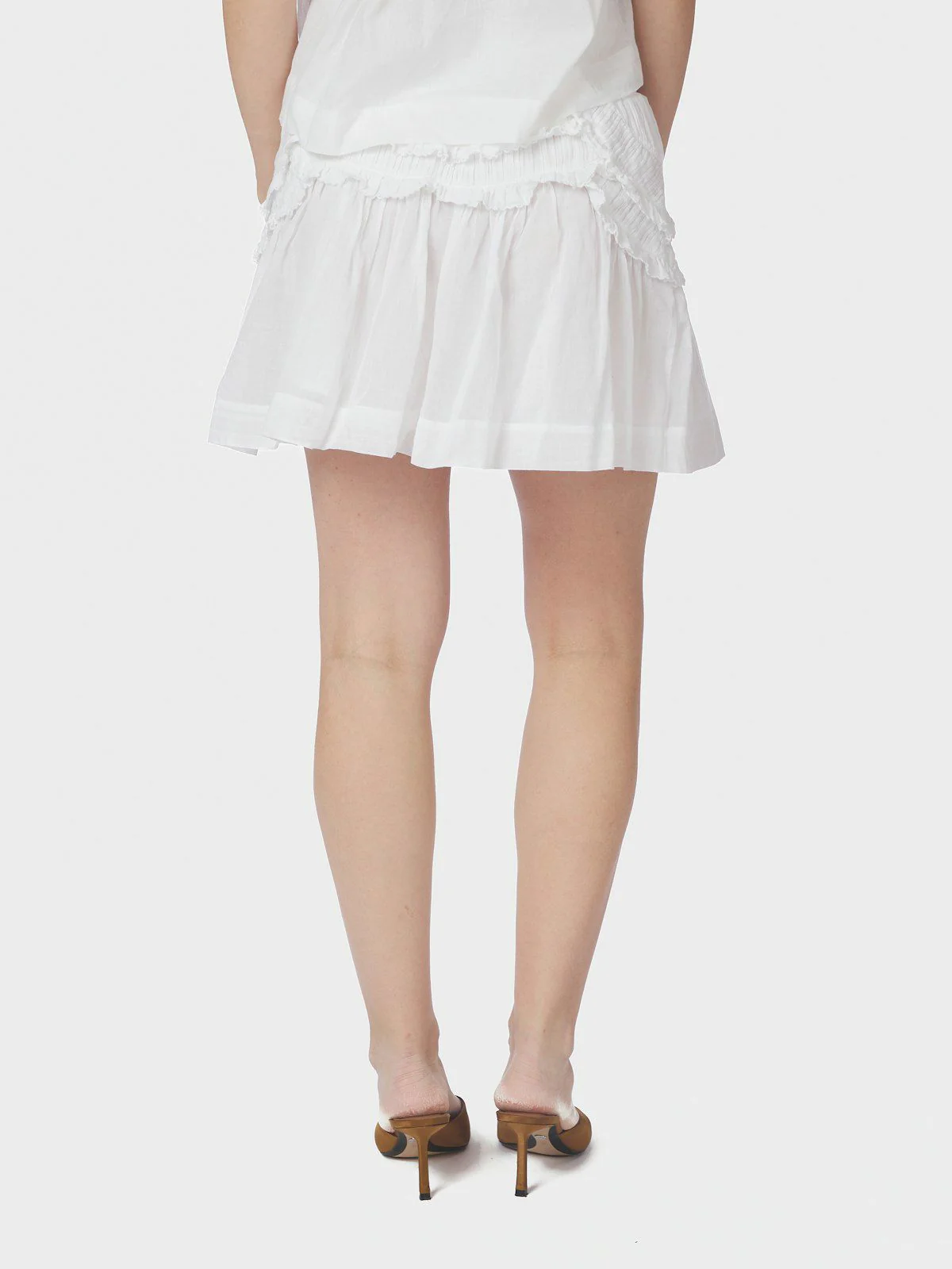 Maliah S Voile Skirt  White - Image 4
