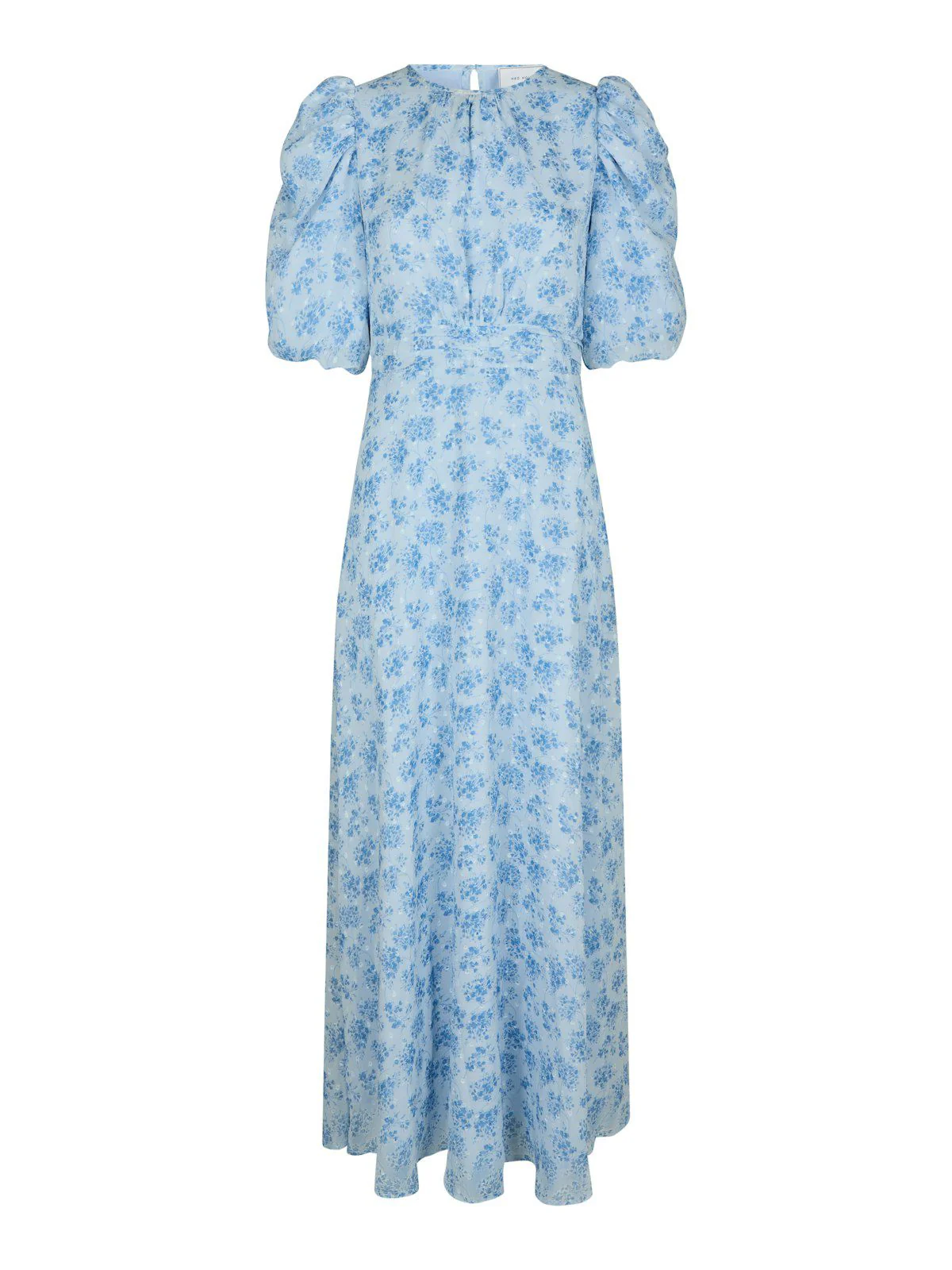 Kikka Chiffon Flower Dress  Light Blue