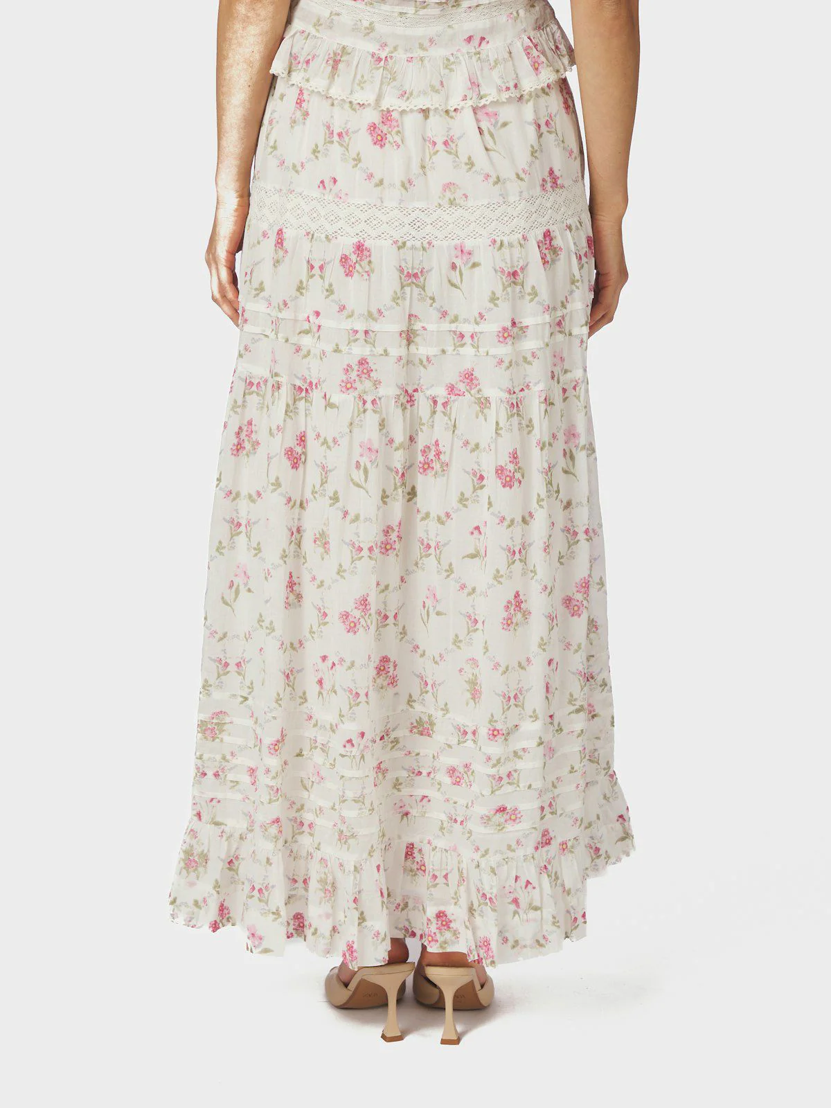 Fippo Spring Flower Skirt  Off White - Image 6
