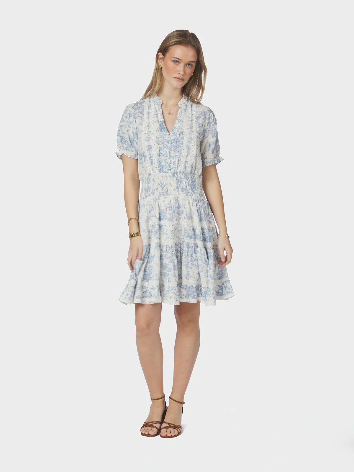 Constance Porcelain Dress  Light Blue - Image 8