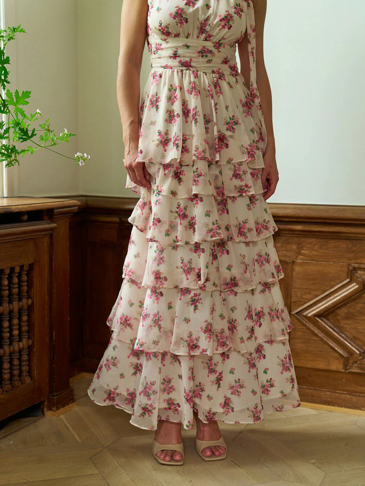 Marli Amazing Chiffon Rose Dress  Rose - Image 4