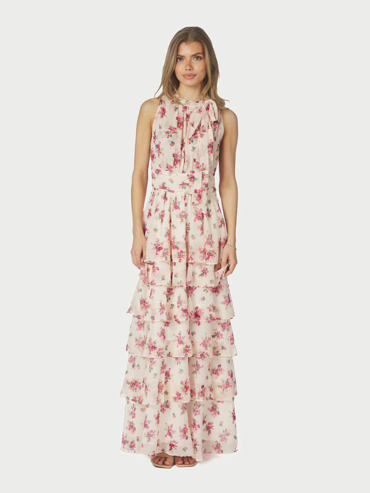 Marli Amazing Chiffon Rose Dress  Rose - Image 8