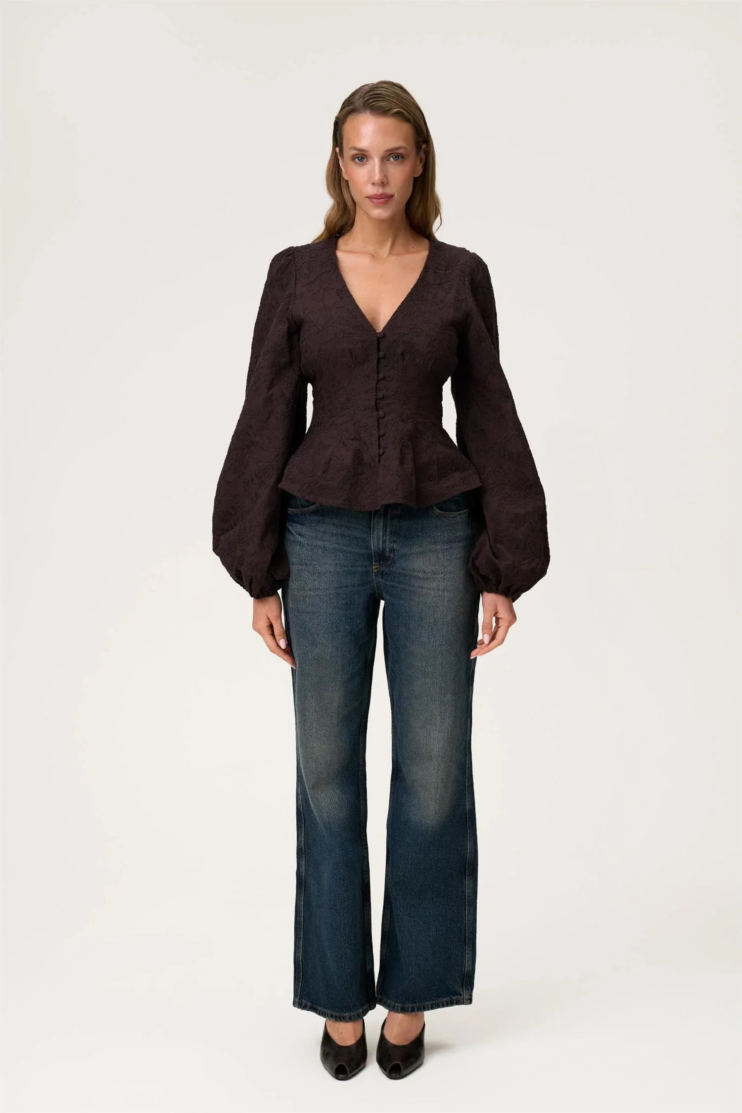PALENA BLOUSE Brown