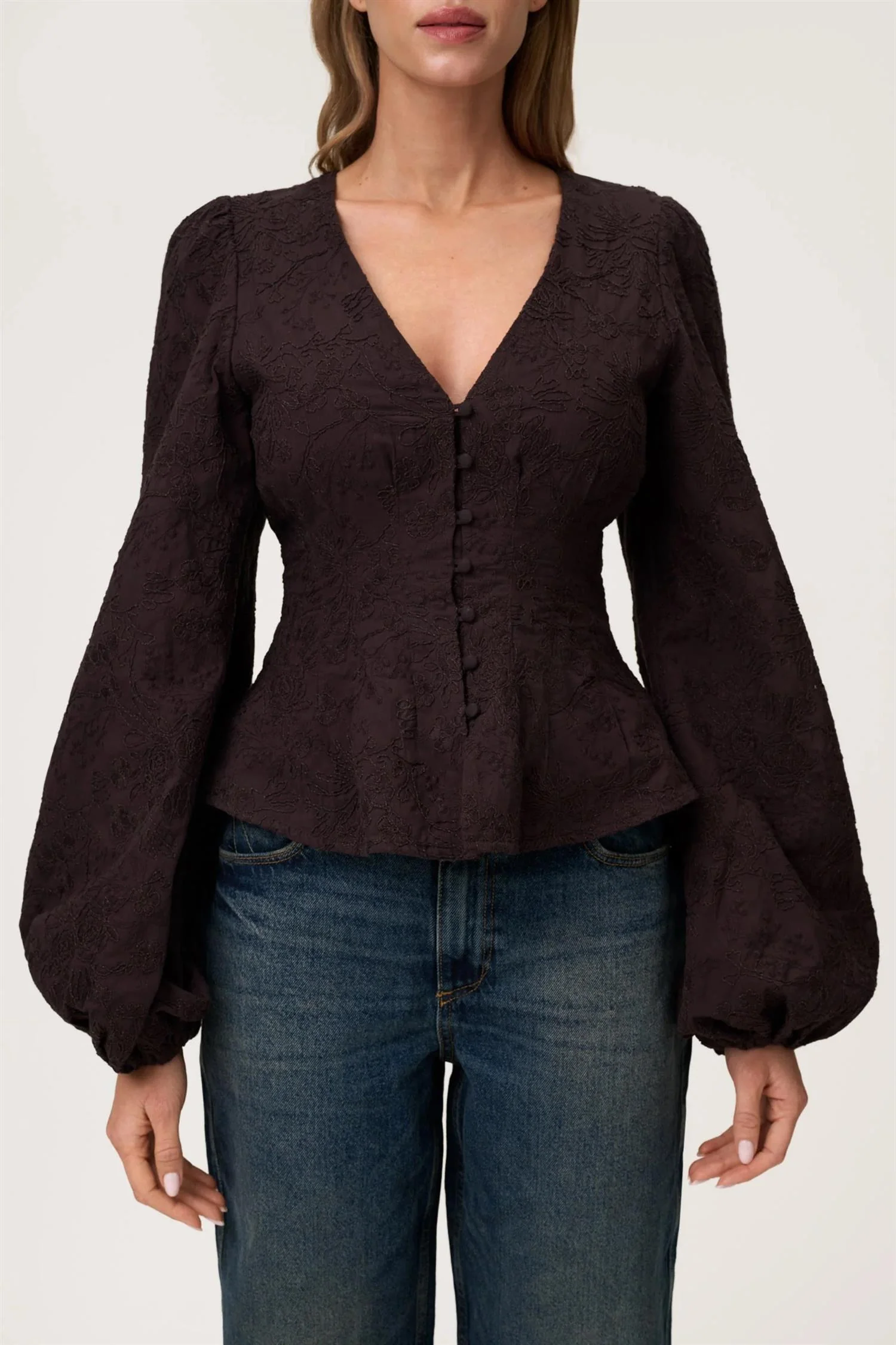 PALENA BLOUSE Brown - Image 3
