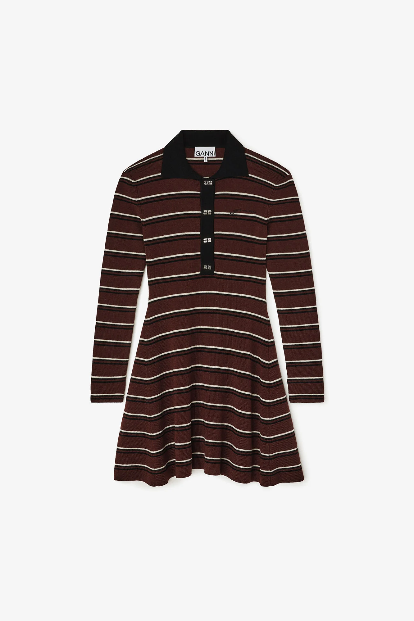 Mini Ribbed Merino Dress  Multicolor