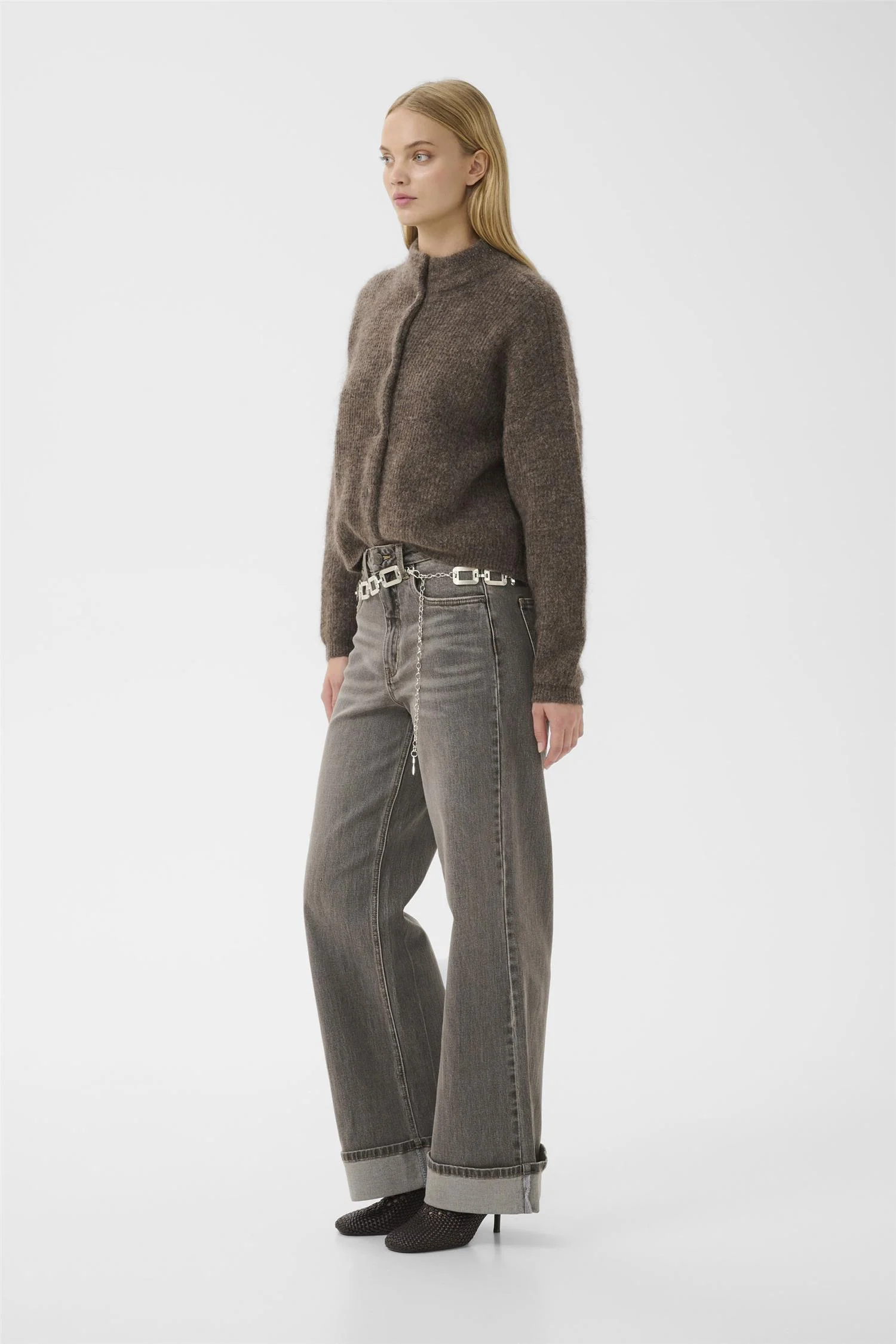 Debbie Cardigan  Chestnut Melange - Image 4