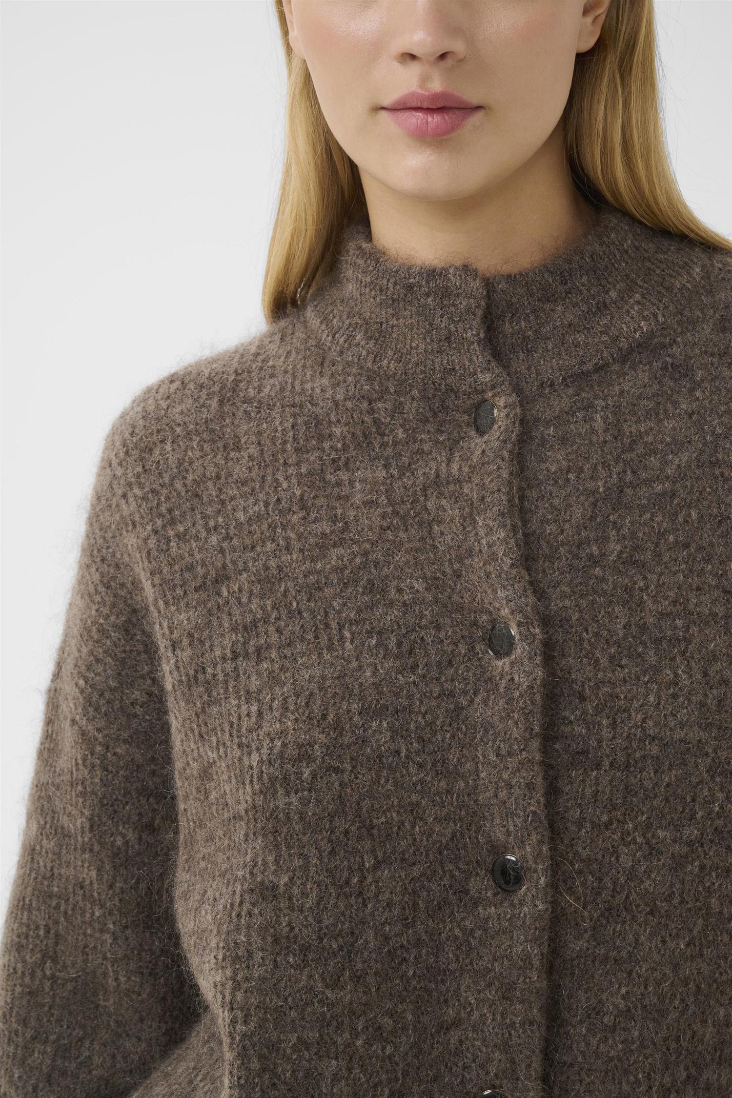 Debbie Cardigan  Chestnut Melange - Image 6