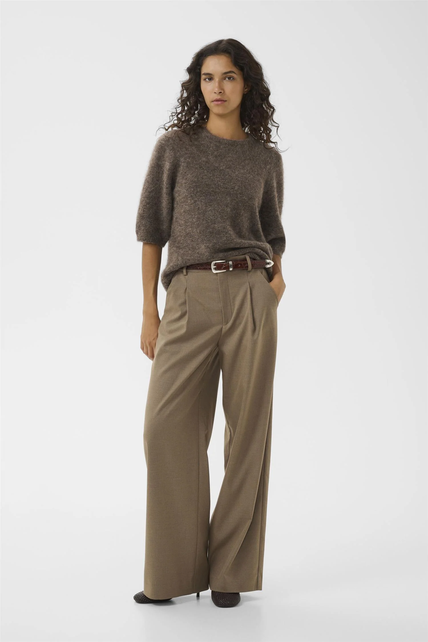 Debbie Ss Tee  Chestnut Melange - Image 8