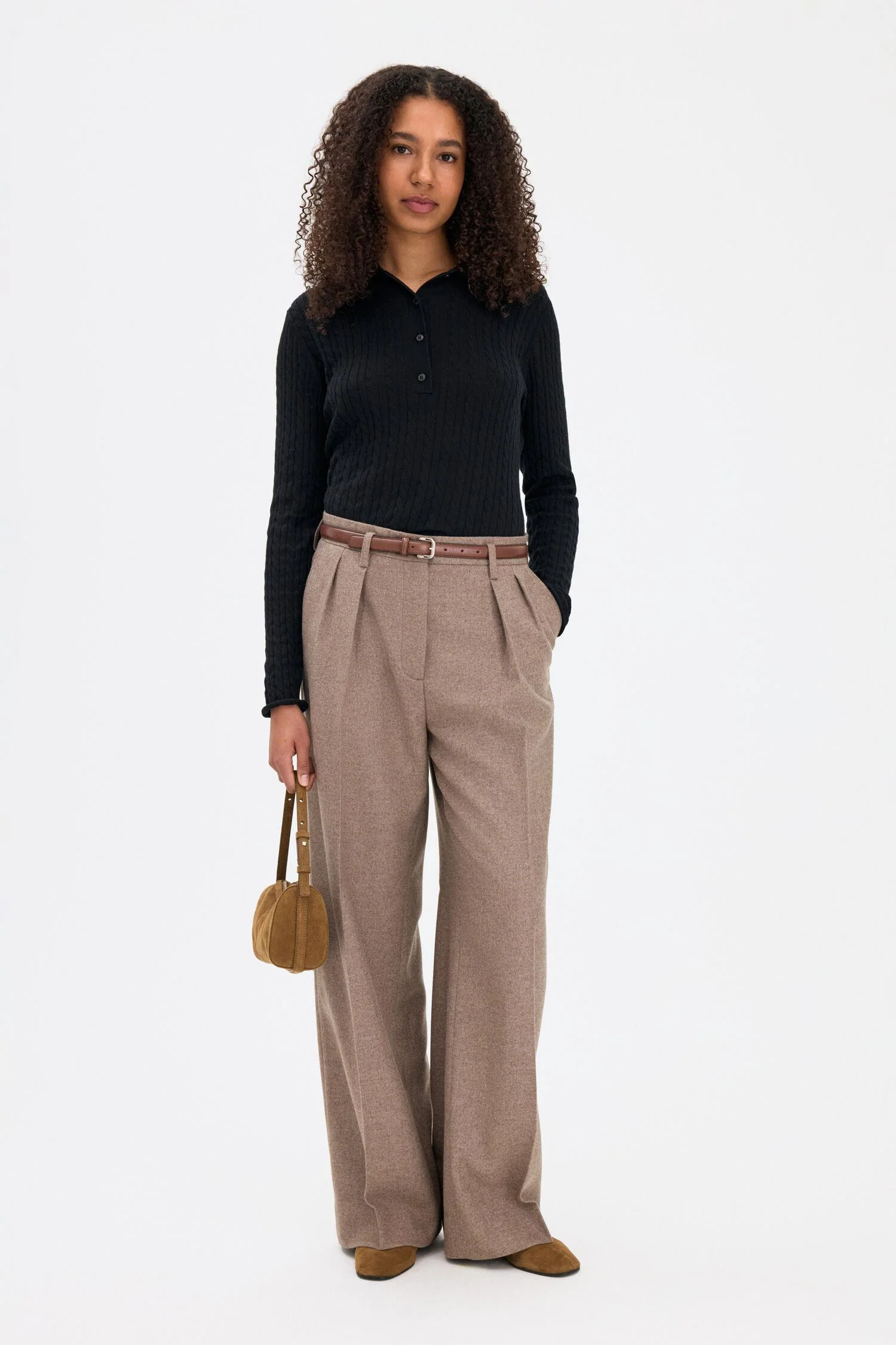 paloma flannel trousers  Driftwood - Image 2