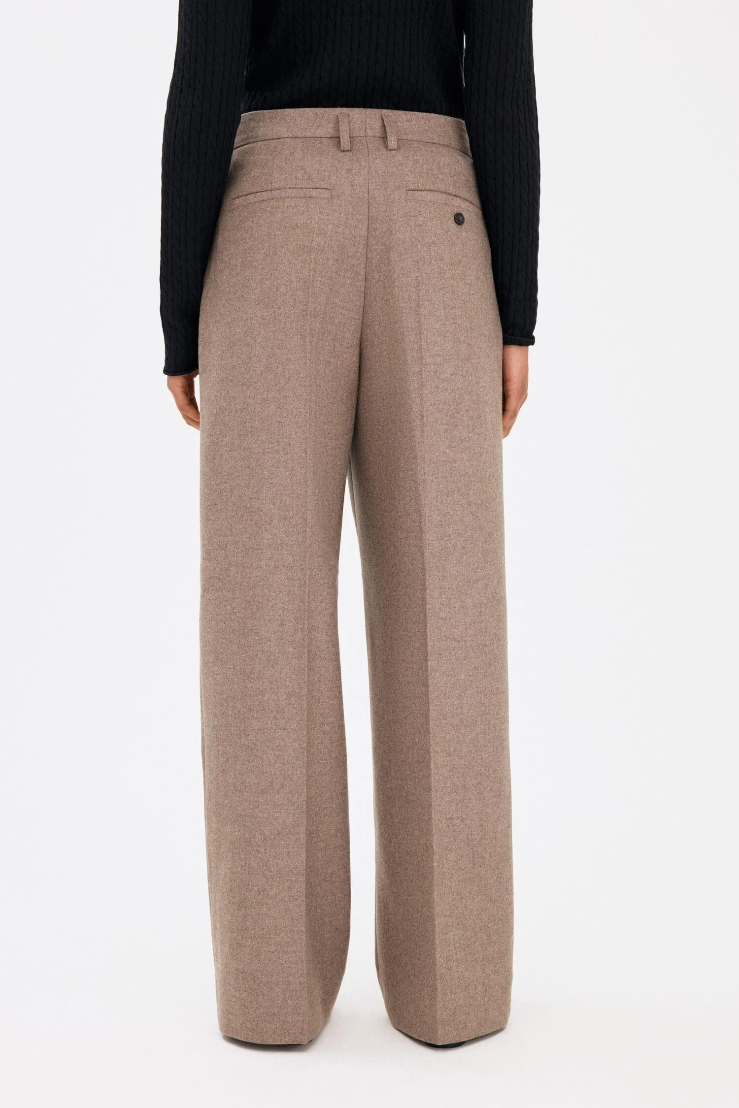 paloma flannel trousers  Driftwood - Image 4
