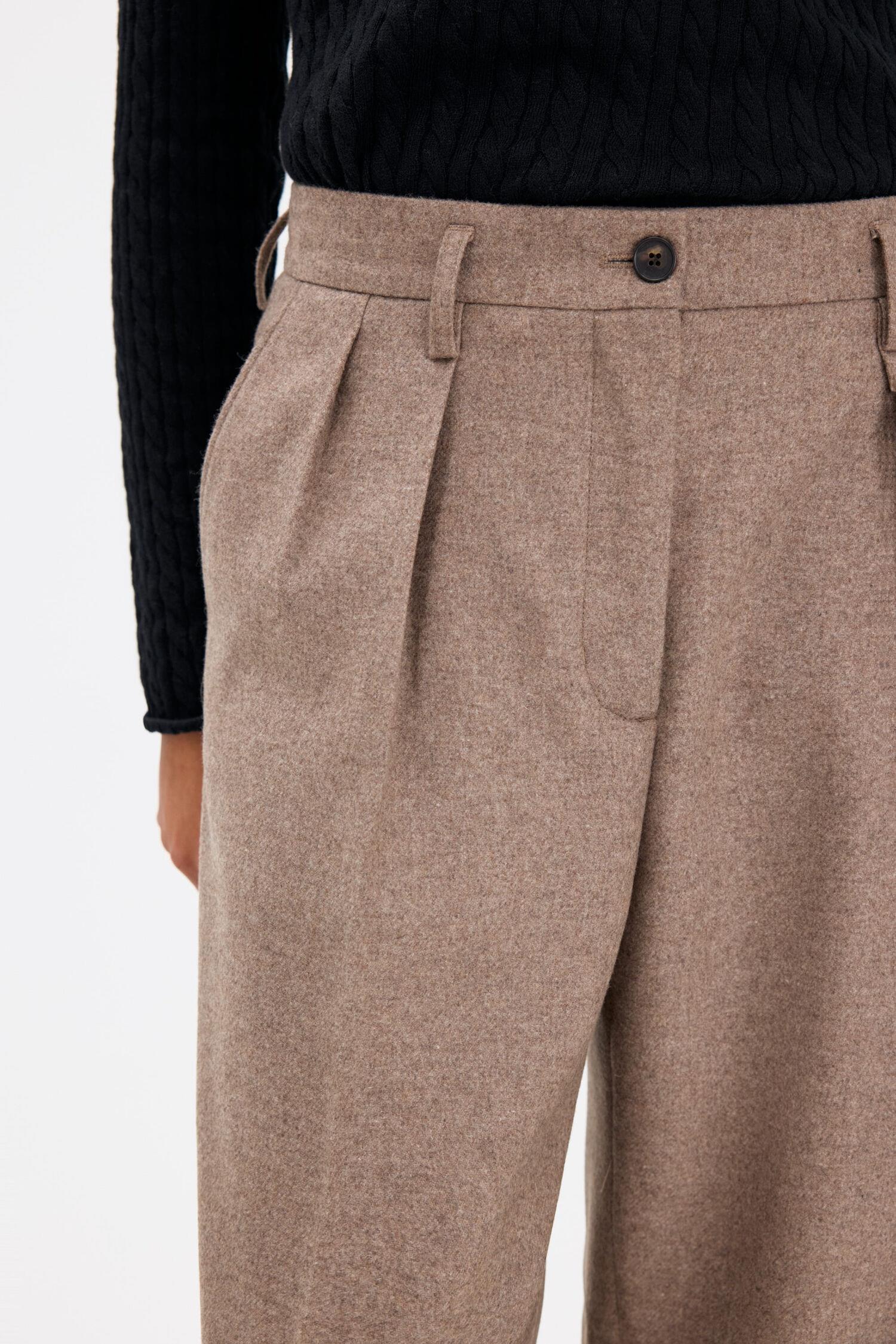 paloma flannel trousers  Driftwood - Image 5