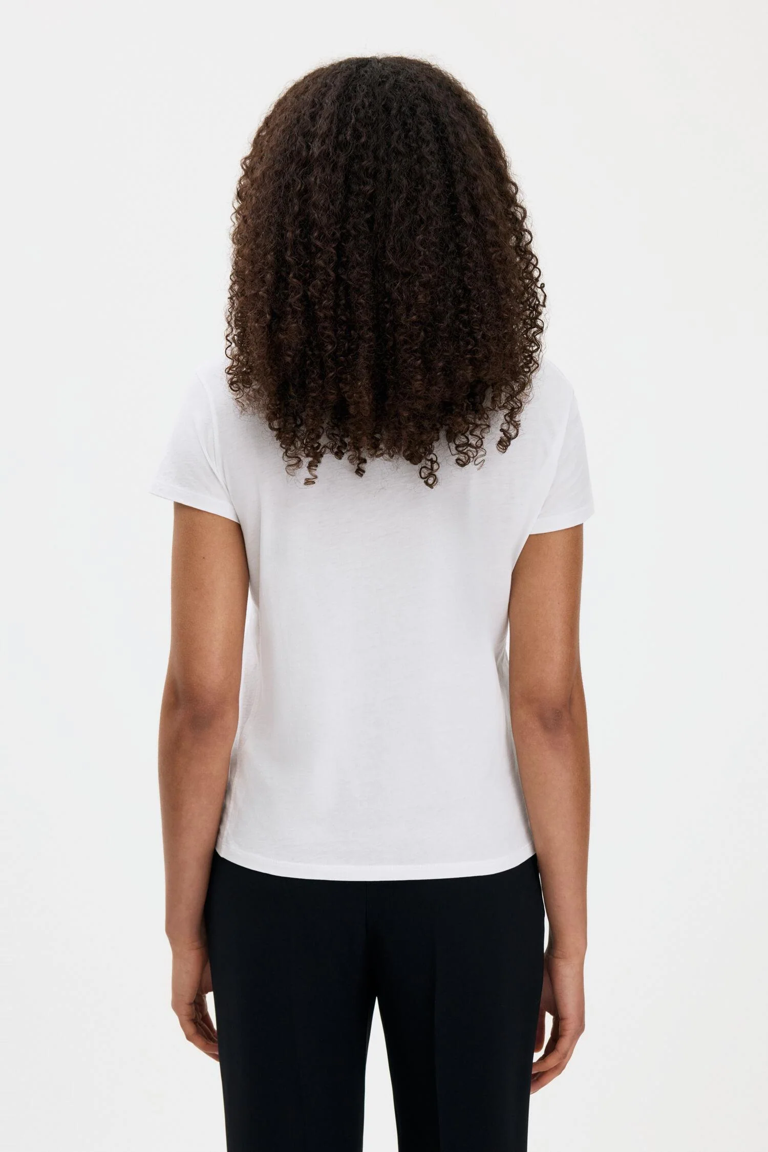soft cotton tee  White - Image 4