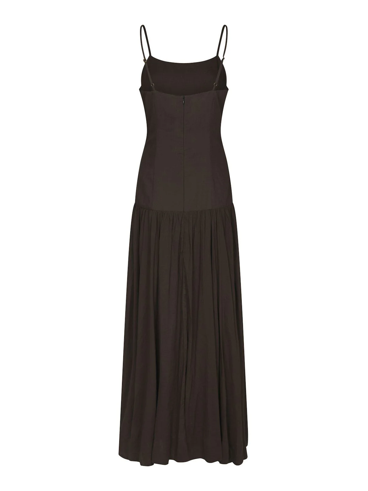 Jackie S Voile Dress  Dark Brown - Image 8