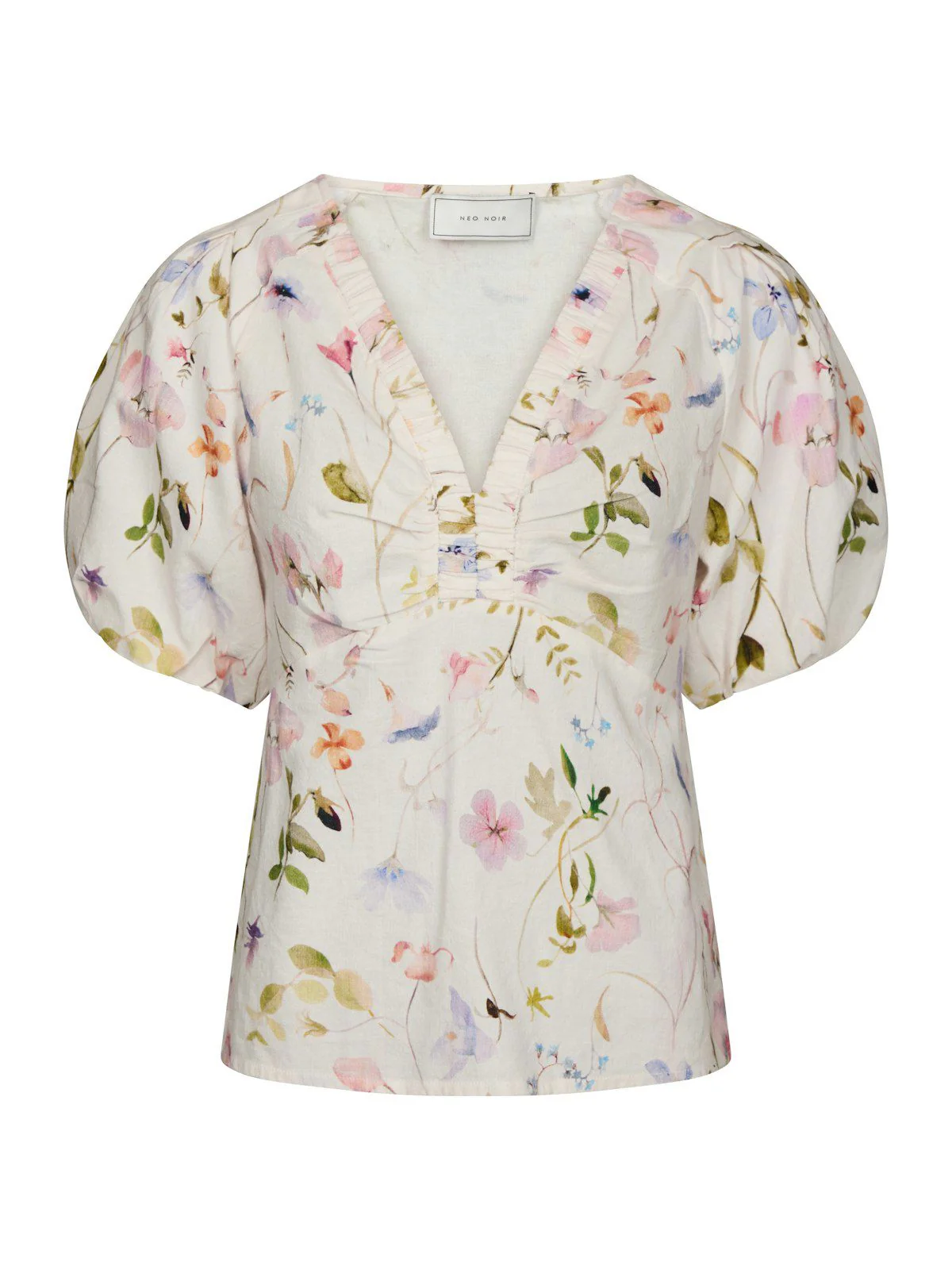 Irina Flower Blouse  Off White