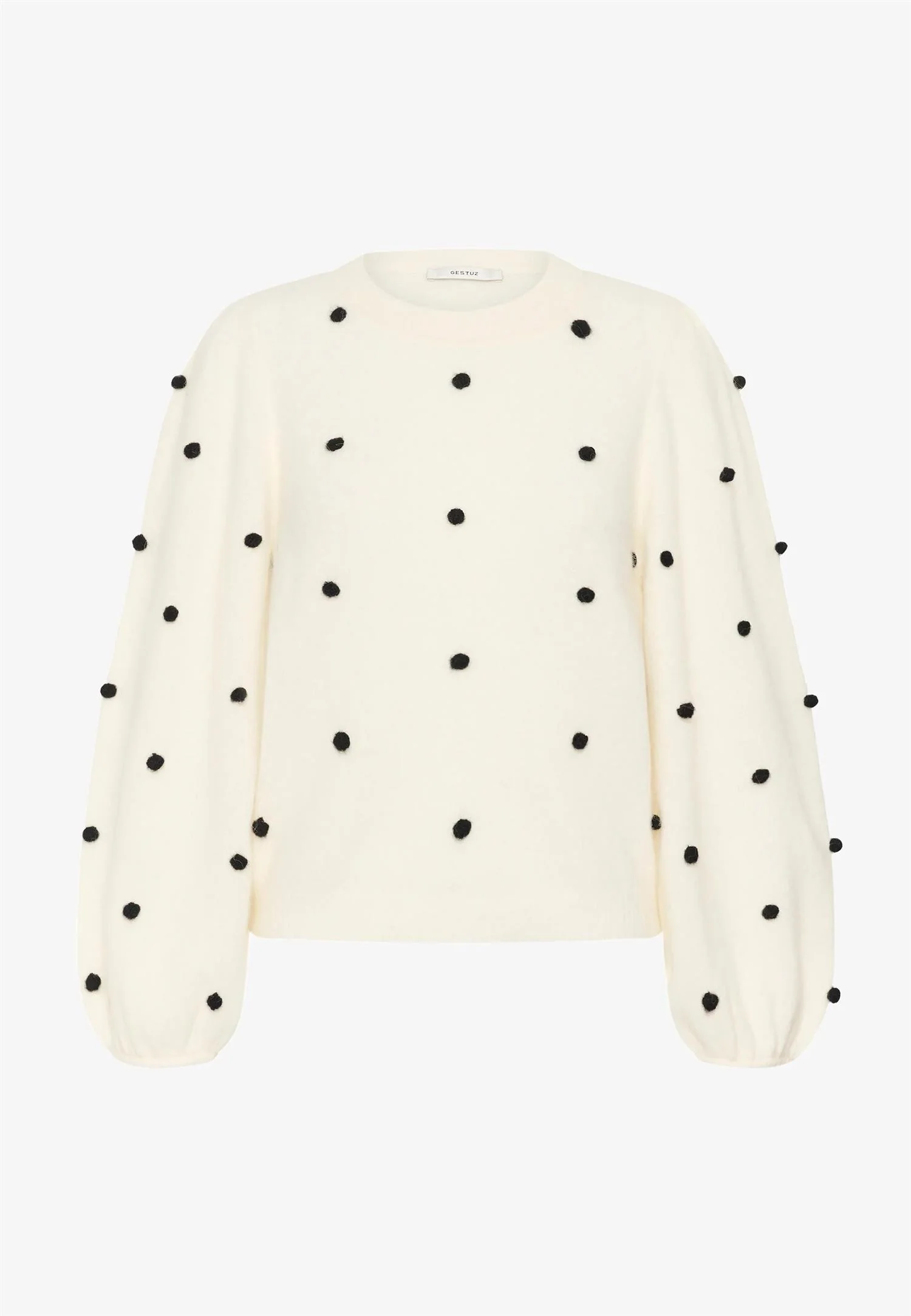 GZALPHA DOT PULLOVER Ivory