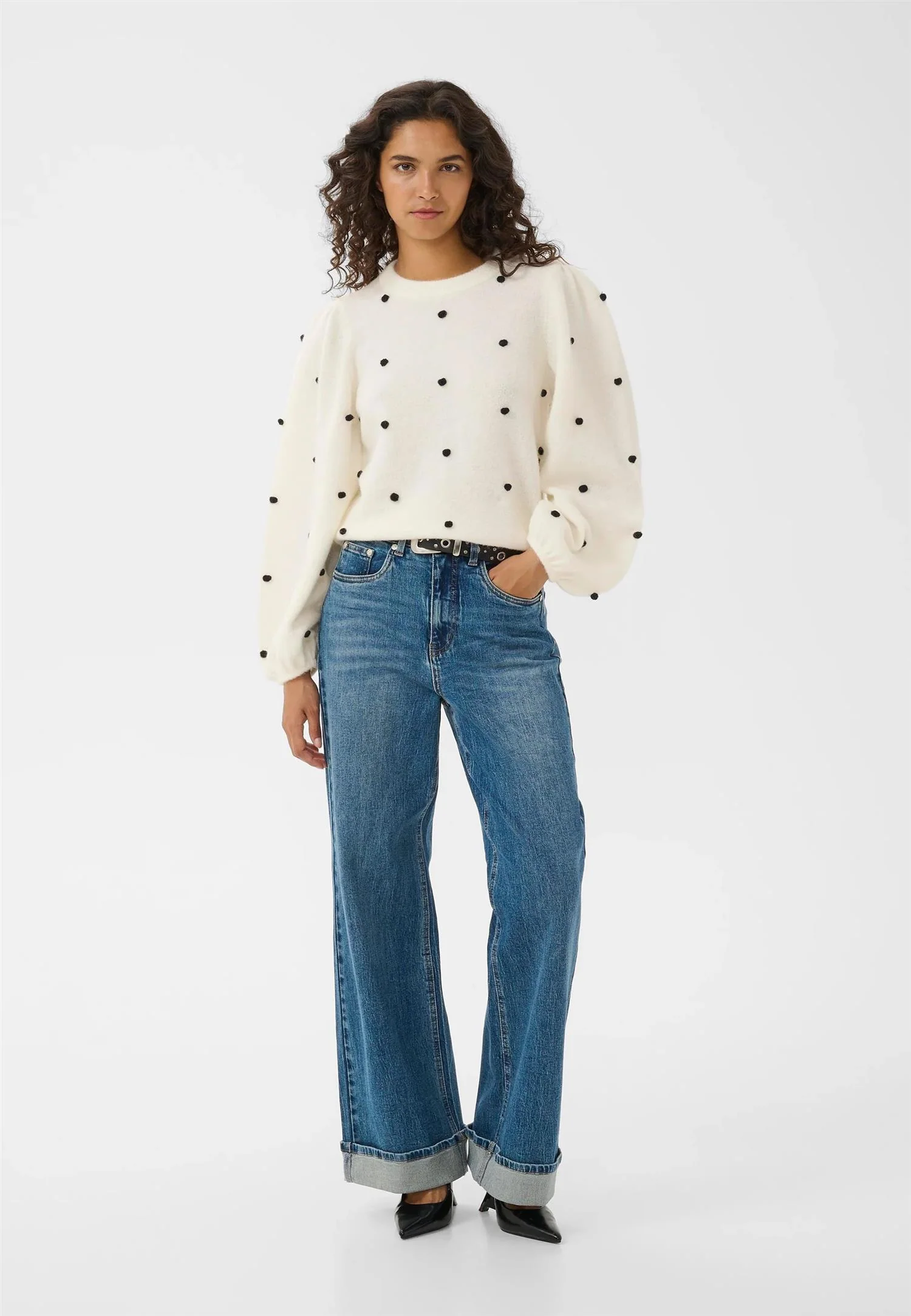 GZALPHA DOT PULLOVER Ivory - Image 5
