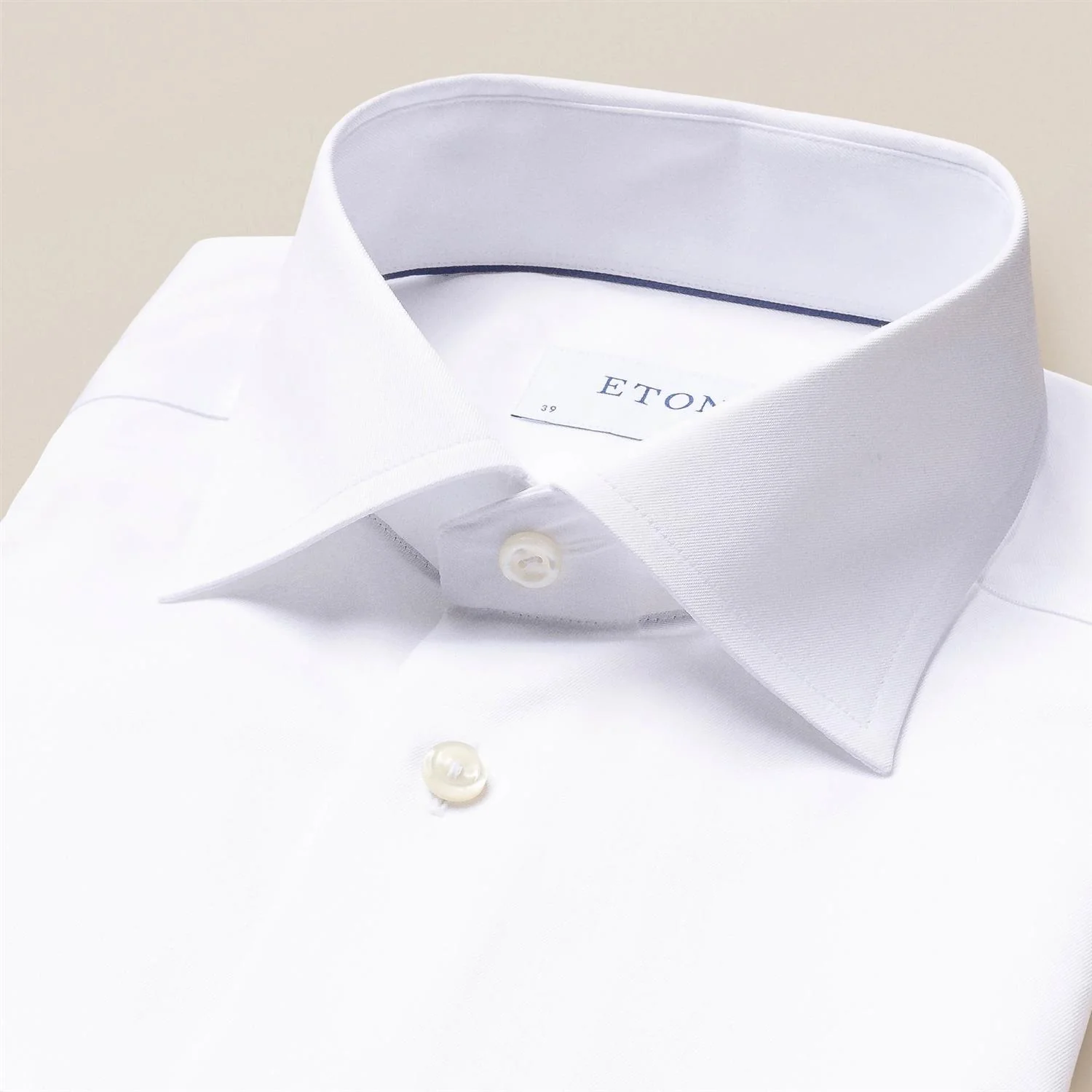 Signature twill - Contemporary fit  White - Image 3