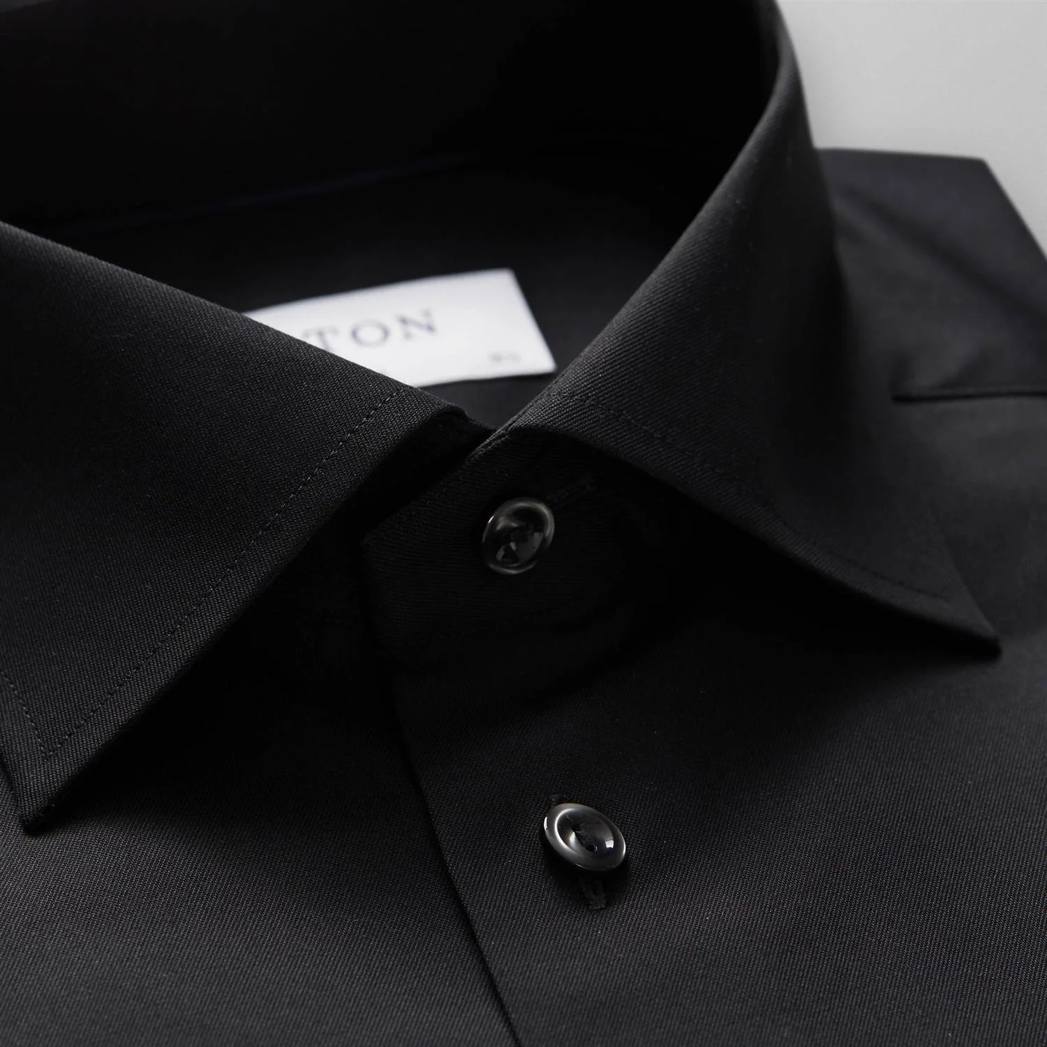 SIGNATURE TWILL SHIRT - SLIM  Black - Image 4