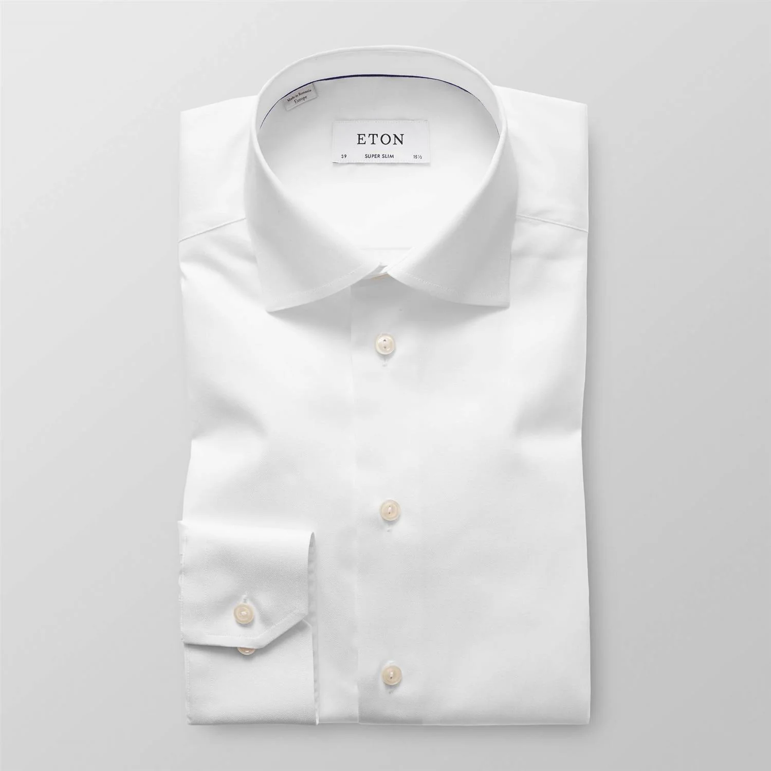 Signature Twill Shirt - Super Slim White