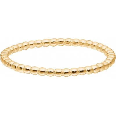 RING SIMPLE BUBBLE  Gold Matt