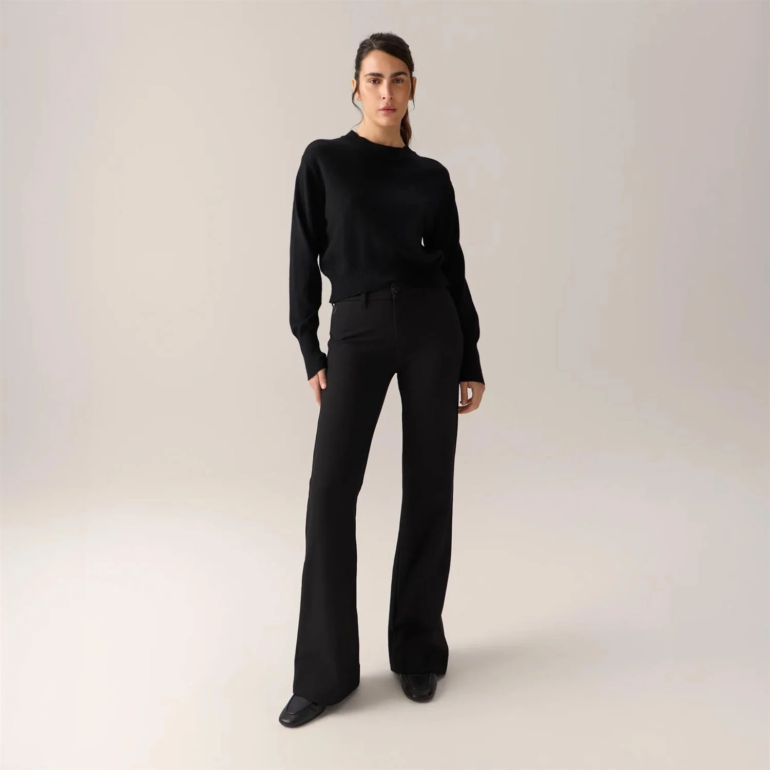SILVIA SUPLE ROBLE WOOL  Black - Image 5