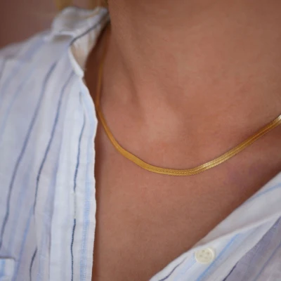 NECKLACE CAROLINE  Gold-Plated Sterling Silver - Image 2