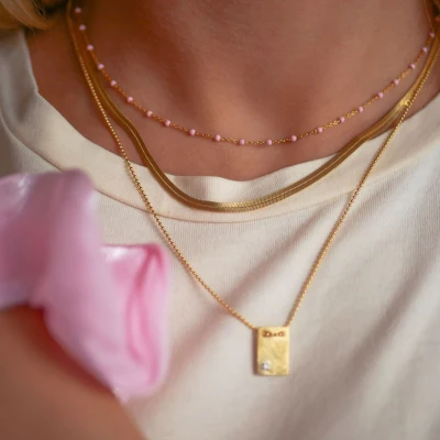 NECKLACE CAROLINE  Gold-Plated Sterling Silver - Image 3
