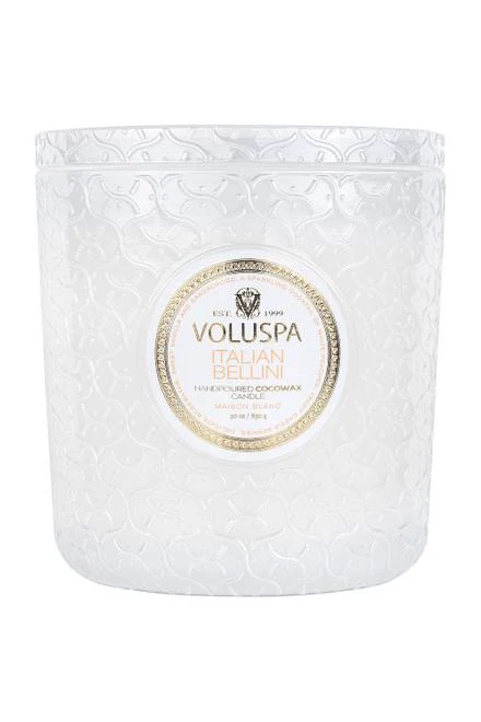 LUXE JAR CANDLE 80T  Italian Bellini