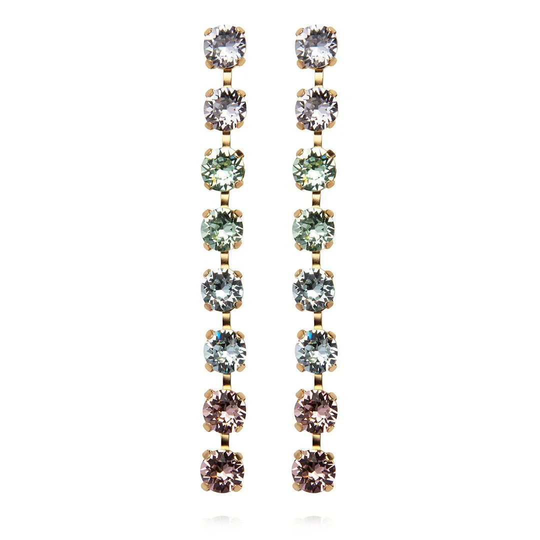 NICOLA EARRING GOLD Pastel Combo