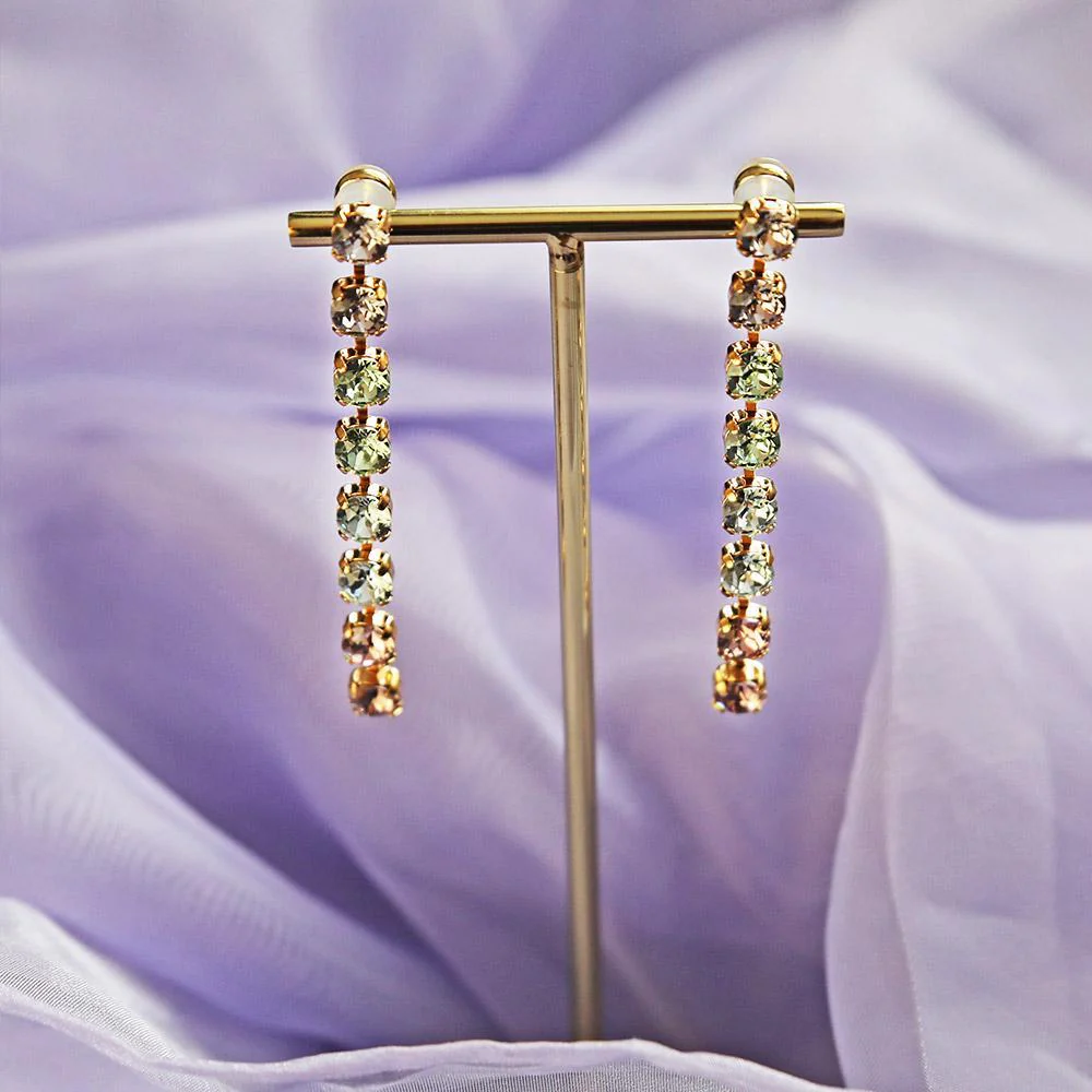 NICOLA EARRING GOLD Pastel Combo - Image 3