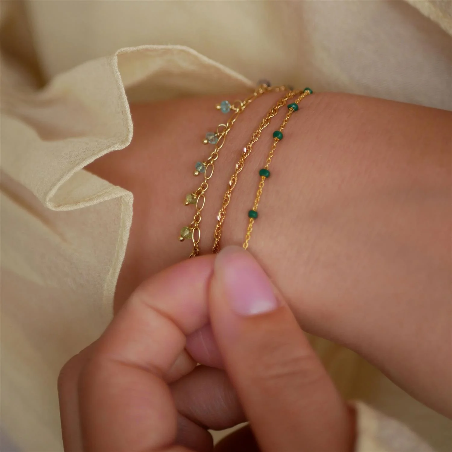 BRACELET, LOLA  Petrol Green - Image 2
