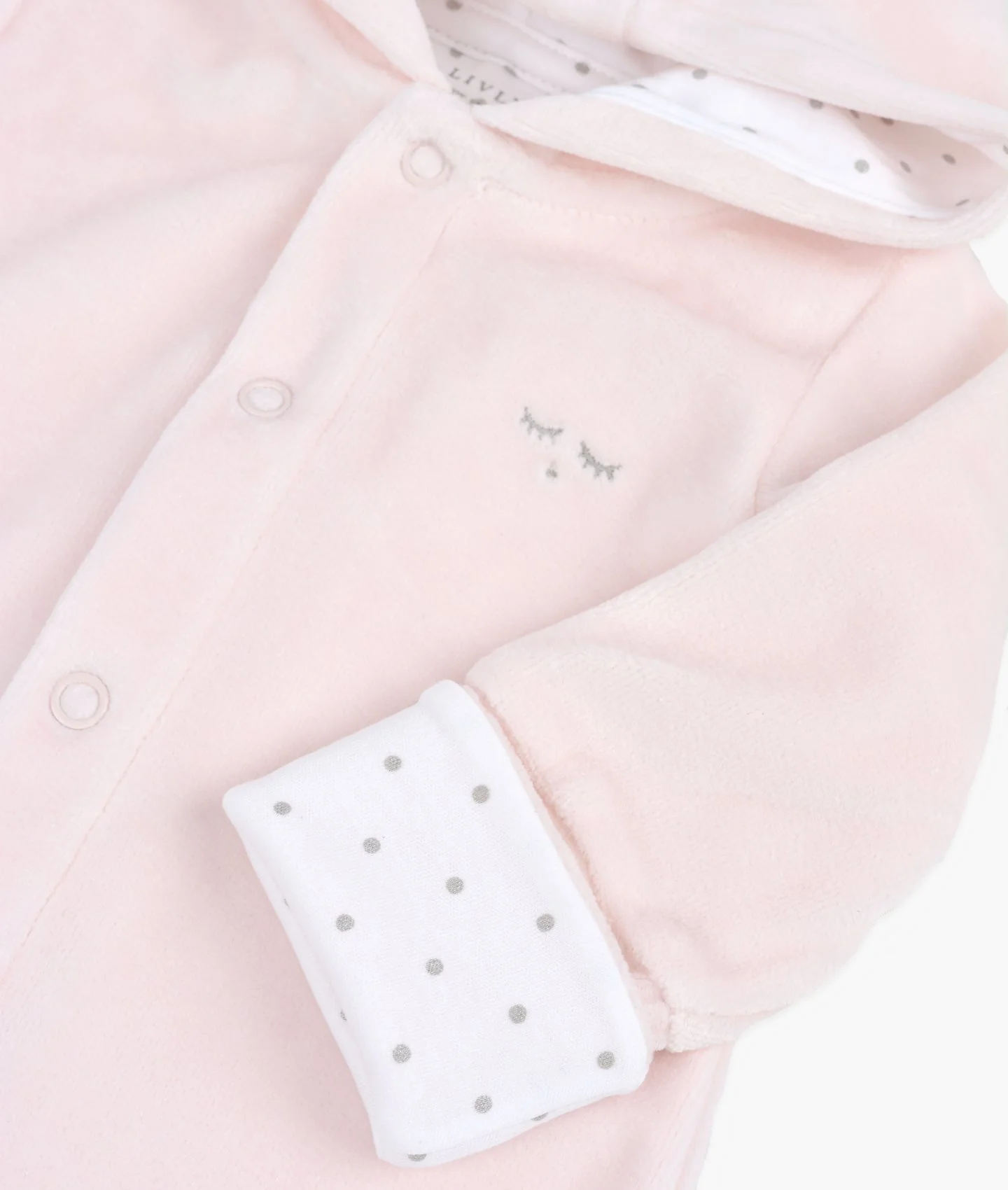PLUSH BUNNY OVERALL  Pink - Image 2
