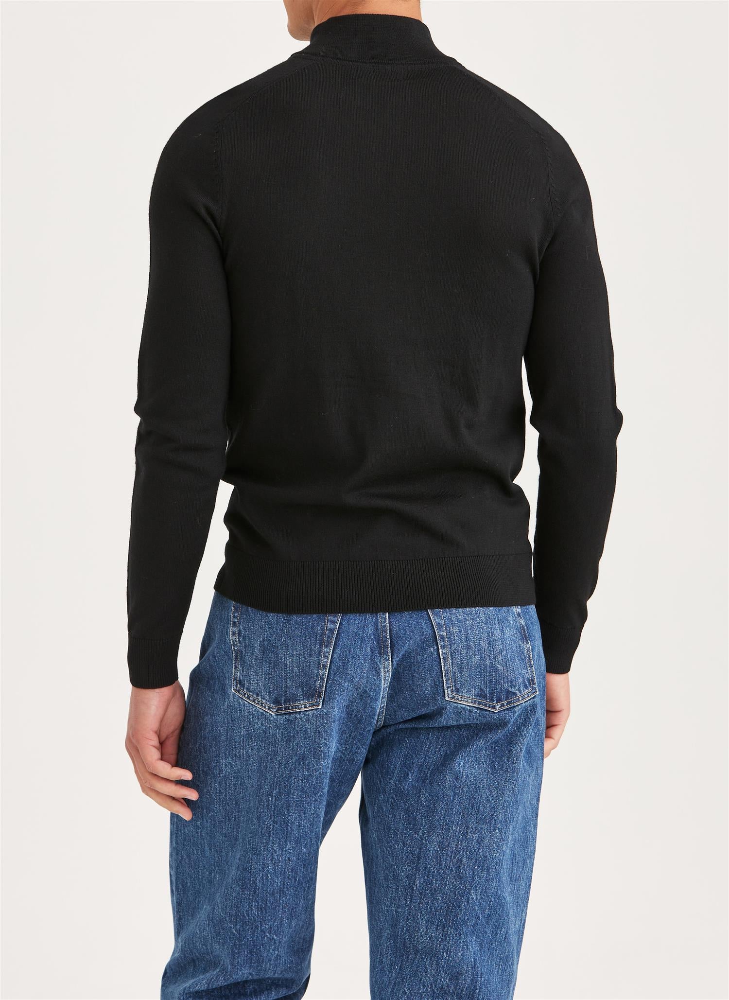 MERINO JOHN ZIP  Black - Image 3