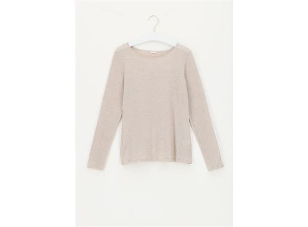 PERFECT LINE CASHMERE T-SHIRT L/SL MRL  Beige - Image 5