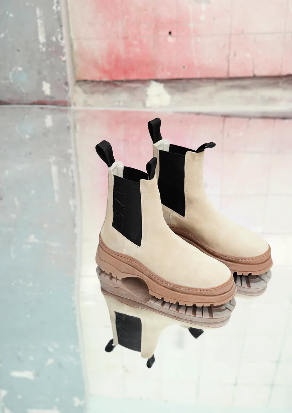 POWDER CHELSEA SUEDE  Beige - Image 6