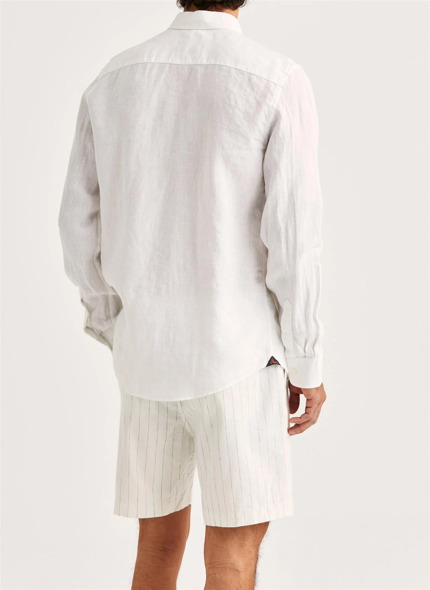 Douglas BD Linen Shirt LS Off White - Image 4