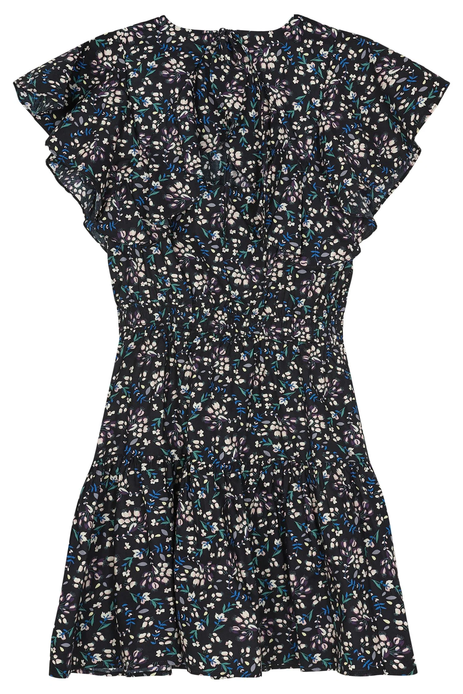 G SANDRINE SHORT DRESS  Black Flower Print - Image 2