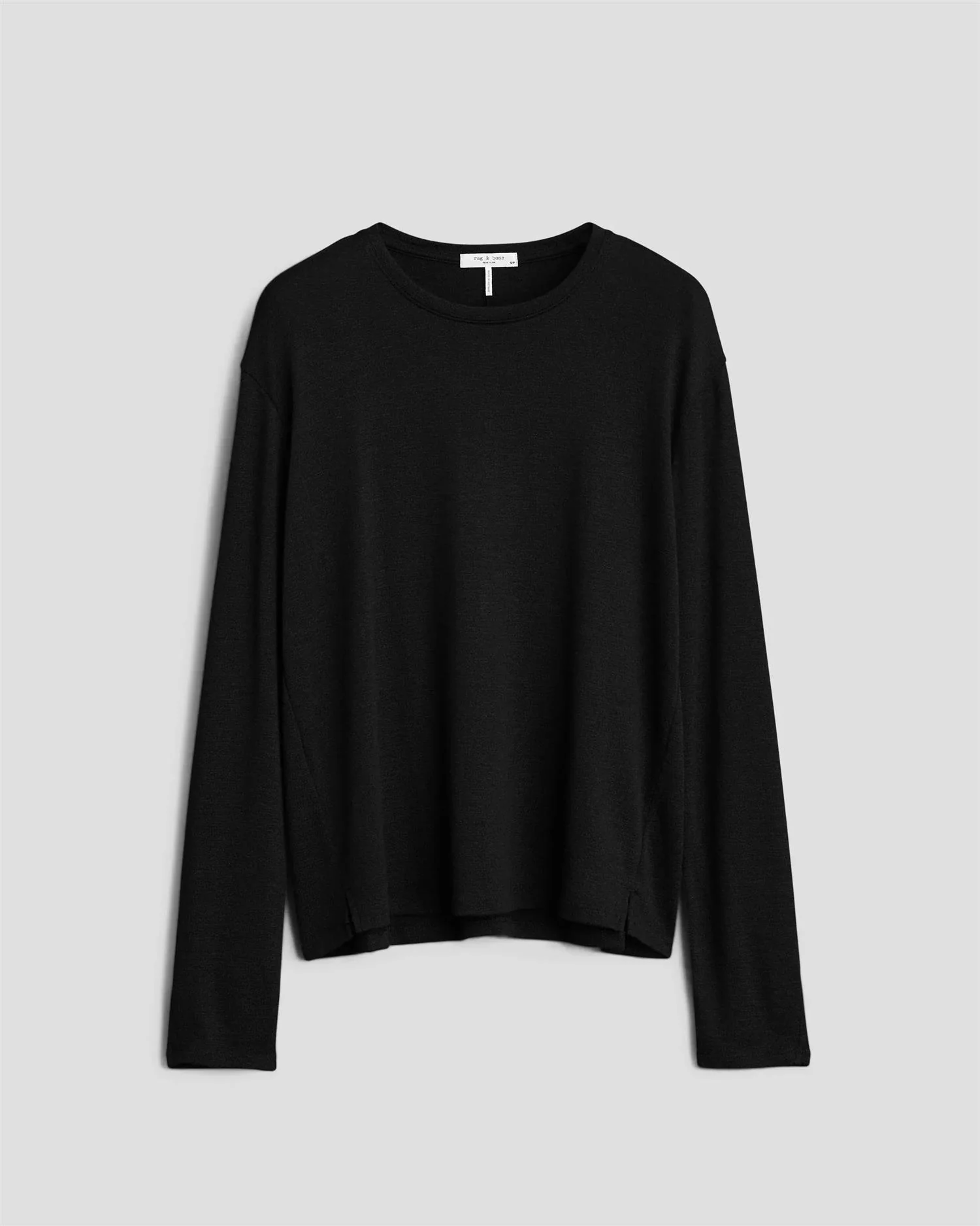 THE KNIT LONGSLEEVE TEE  Black - Image 4