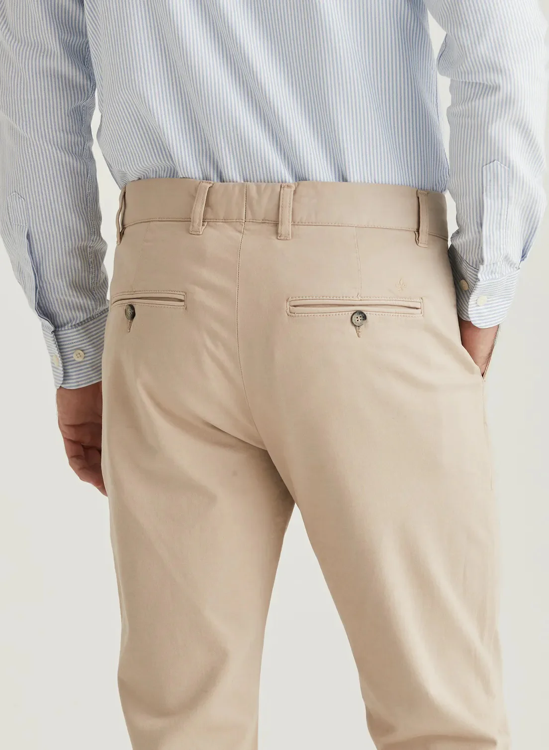 Jeffrey Brushed Chino  Khaki - Image 4
