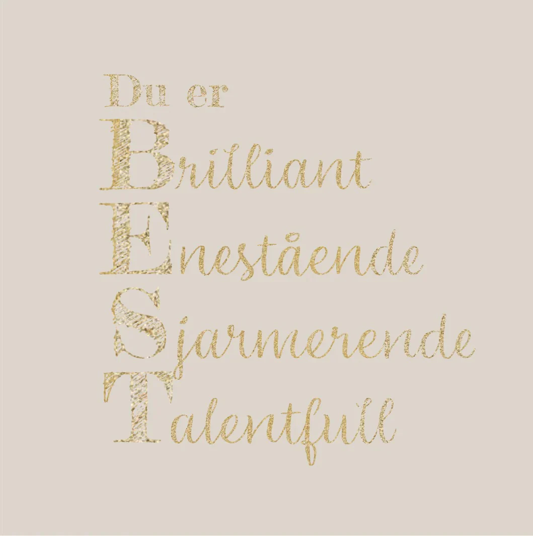 DU ER BEST  Beige - Image 2