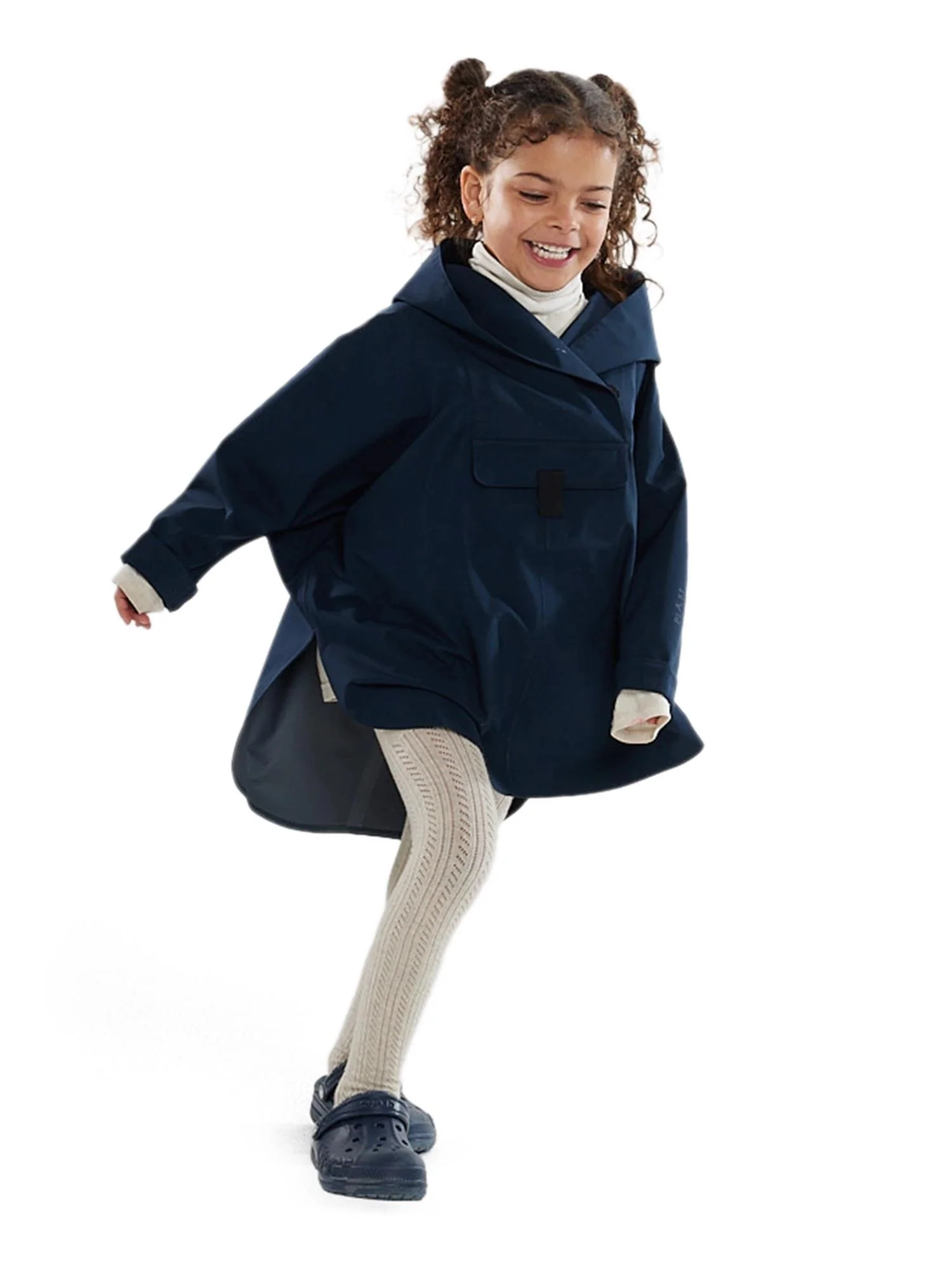 BERGEN MINI PONCHO  Dark Navy - Image 6