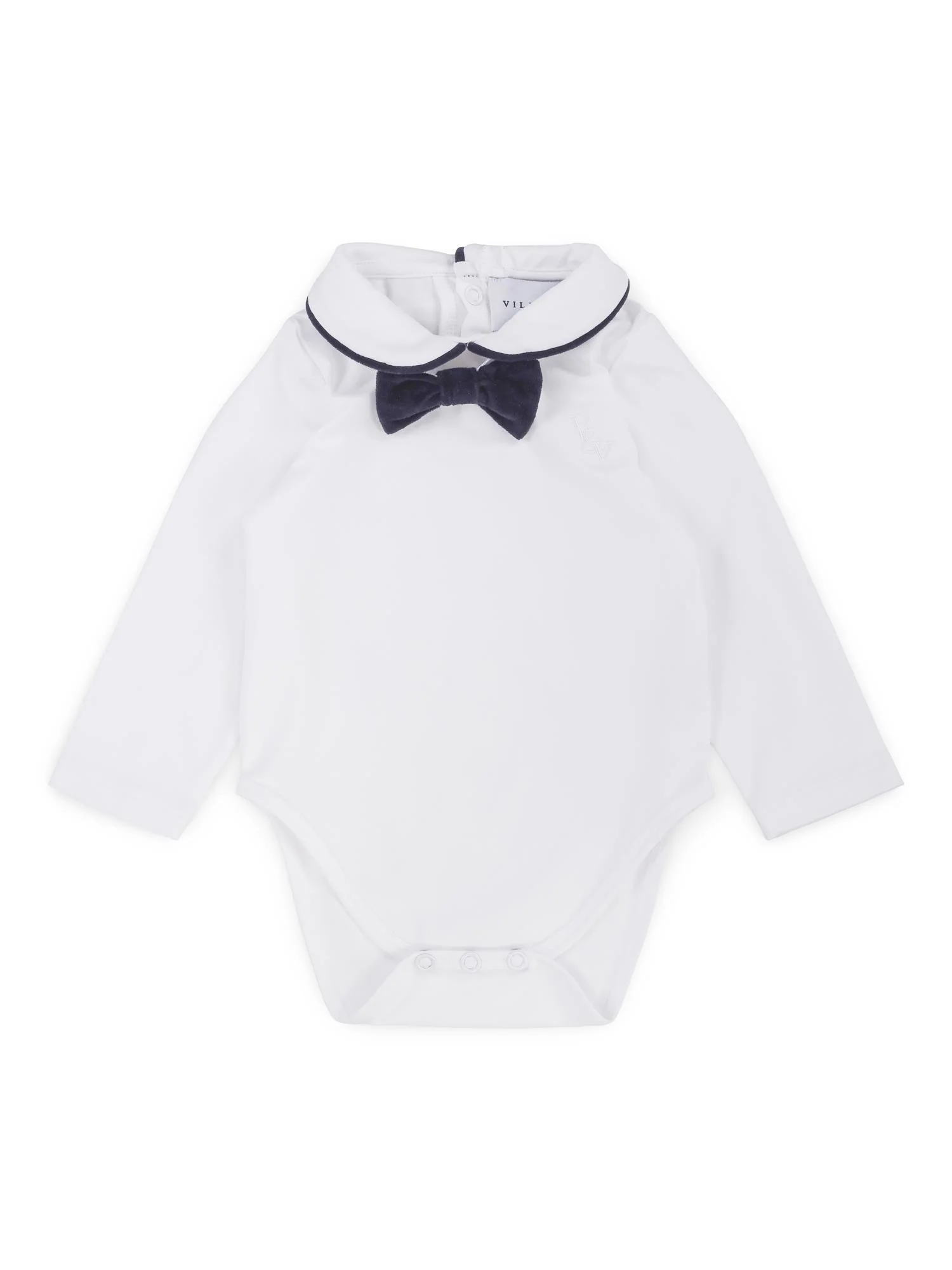 BILLIE BODY NAVY BOW  Bright White