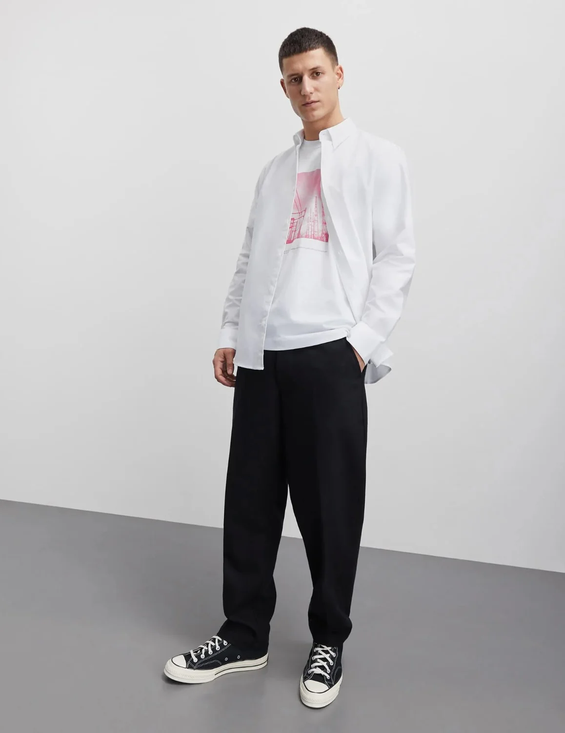 Cotton Oxford Sune Shirt  White - Image 4
