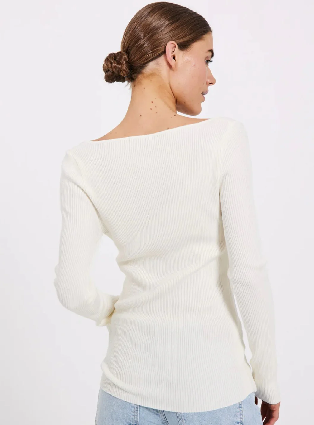 Sherry heart knit top  Off-White - Image 2