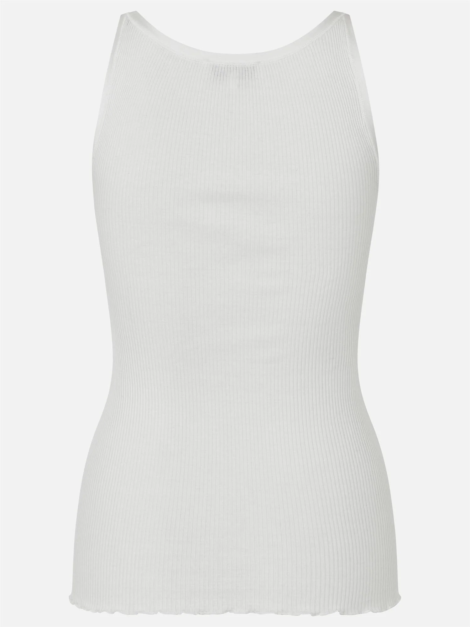 Belle silk top w/ elastic band  New White - Image 2