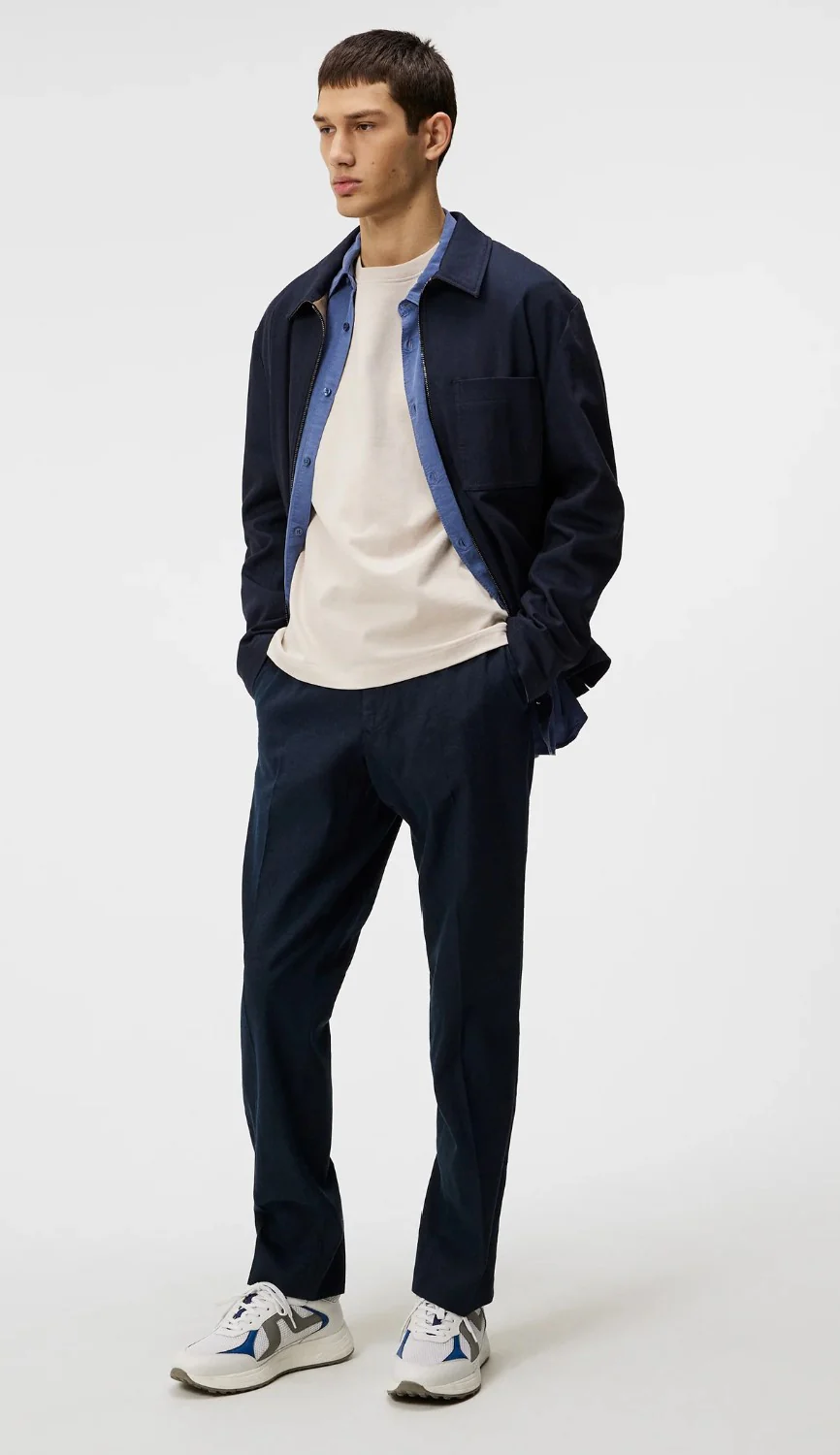 Lois Linen Stretch Pants  Jl Navy - Image 4