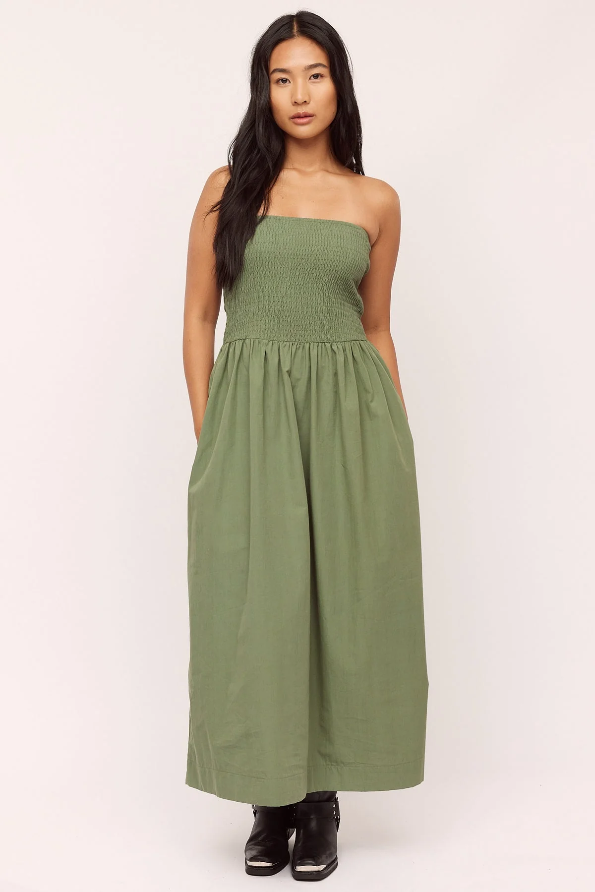 Peyton Smock Dress  Sea Spray - Image 3
